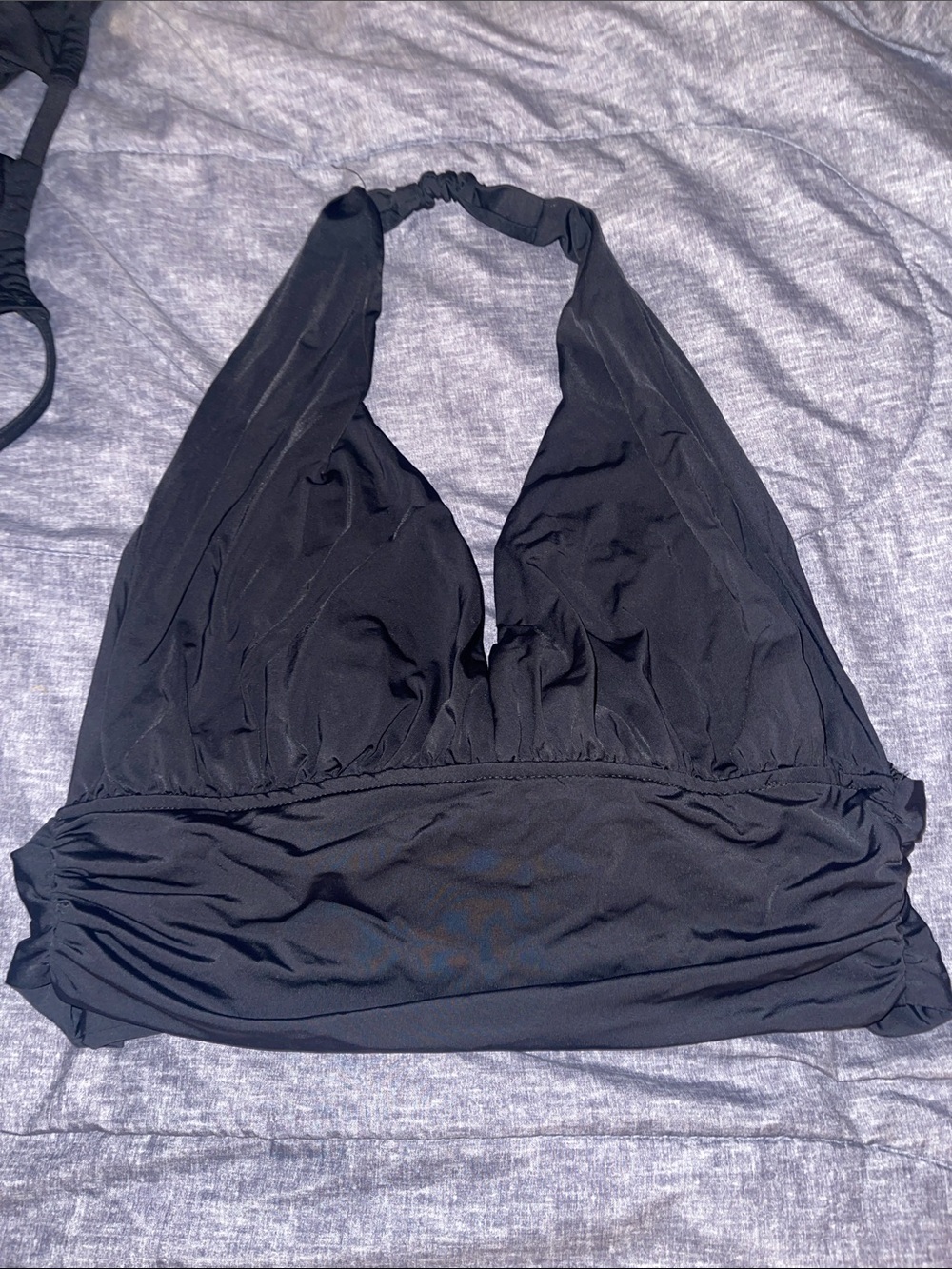 Better Be Black Halter Bikini Top